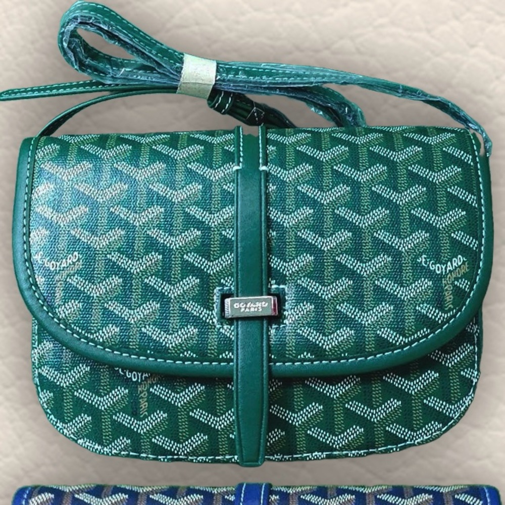 Goyard Green Monogram Small Crossbody Bag
